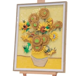 Vincent van Gogh Painting Sunflowers 31215 Van Gogh collection 2615Pcs Building Blocks Kids Toy Vincent van Gogh – Sunflowers 31215 Van Gogh collection