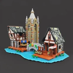 Jiestar 89150 Medieval Market Medieval Castle Architecture 3335Pcs Building Blocks Bricks Kids Toy JIESTAR 89150 Medieval Market Medieval Castle