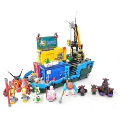 Monkie Kid’s Team Secret HQ 80013 Ninjago Idea Creations 1959Pcs Building Blocks Kids Toy Monkie Kid’s Team Secret HQ 80013 Idea Creations