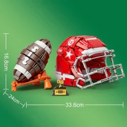 DK 80020 American Football Attack Sprint Creator Expert 1038Pcs Building Blocks Kids Toy DK 80020 Football Attack Sprint Creator Expert
