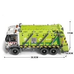 ReoBrix 22022 Compressed Garbage Truck Technic 1488Pcs Building Blocks Kids Toy ReoBrix 22022 Compressed Garbage Truck