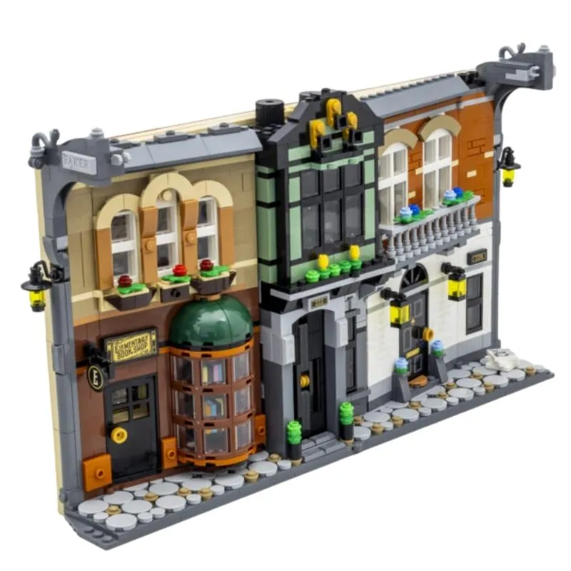 Sherlock Holmes Book Nook Detective 10351 Ideas 1359Pcs Building Blocks Kids Toy Sherlock Holmes Book Nook 10351 Ideas