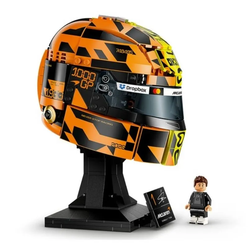 McLaren Mastercard F1 Team Lando Norris Helmet 43023 Formula 1 Race 793Pcs Building Blocks Kids Toy McLaren Mastercard F1 Team Lando Norris Helmet 43023 Formula 1 Race