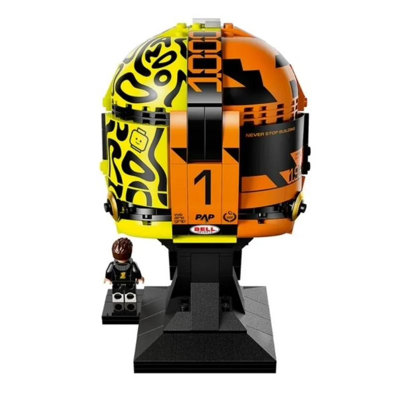 McLaren Mastercard F1 Team Lando Norris Helmet 43023 Formula 1 Race 793Pcs Building Blocks Kids Toy McLaren Mastercard F1 Team Lando Norris Helmet 43023 Formula 1 Race