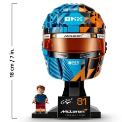 McLaren Mastercard F1 Team Oscar Piastri Helmet 43017 Formula 1 Race 793Pcs Building Blocks Kids Toy McLaren Mastercard F1 Team Oscar Piastri Helmet 43017 Formula 1 Race