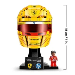 Scuderia Ferrari HP Lewis Hamilton Helmet 43022 Formula 1 Race 884Pcs Building Blocks Kids Toy Scuderia Ferrari HP Lewis Hamilton Helmet 43022 Formula 1 Race
