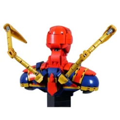 Iron Spider Man Bust 76326 Marvel 379Pcs Building Blocks Bricks Kids Toy Iron Spider-Man Bust 76326 Marvel