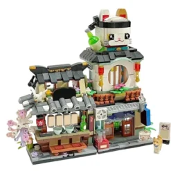 JIESTAR 21803 Mini Bricks Street View Serial Izakaya 789Pcs Building Blocks Kids Toy JIESTAR 21803 Mini Bricks Street View Serial Izakaya
