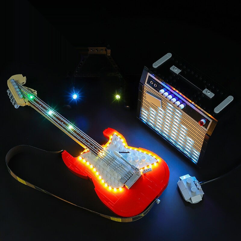 LED Light Kit for Lighting Set Ideas Fender Stratocaster 21329 Classic Version LED Light Kit for Lighting Set Ideas Fender Stratocaster 21329 Classic Version