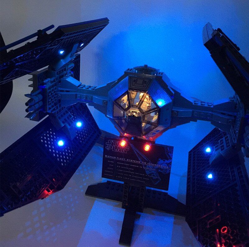 LED Light Kit for The TIE Interceptor 7181 and 05044 LED Light Kit for The TIE Interceptor 7181 and 05044