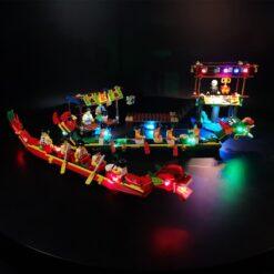 LED Light Kit for 80103 Chinese Seasonal Set Dragon Boat Race LED Light Kit for 80103 Chinese Seasonal Set Dragon Boat Race - Image 2